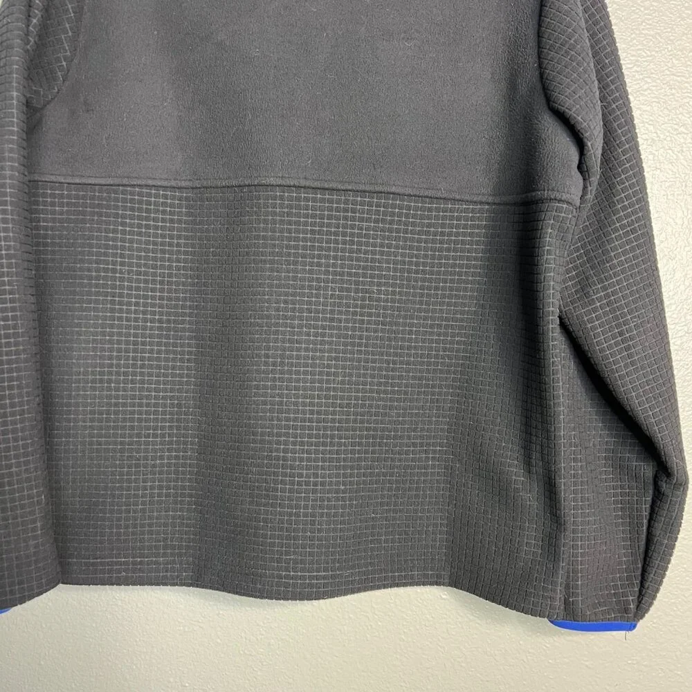 Lands' End Lightweight Fleece Jacket Men's Small‎ Full Zip Pockets Black
